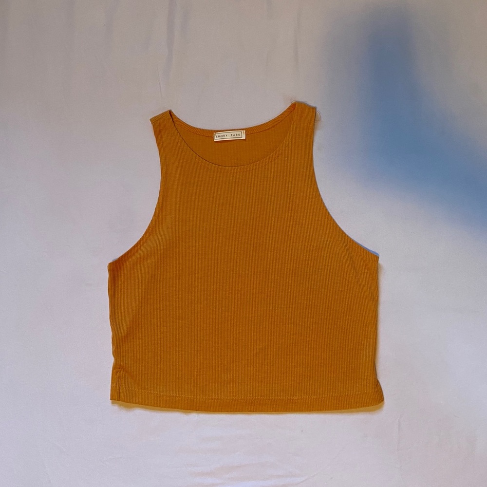 emory park Ribbed Cropped Tank